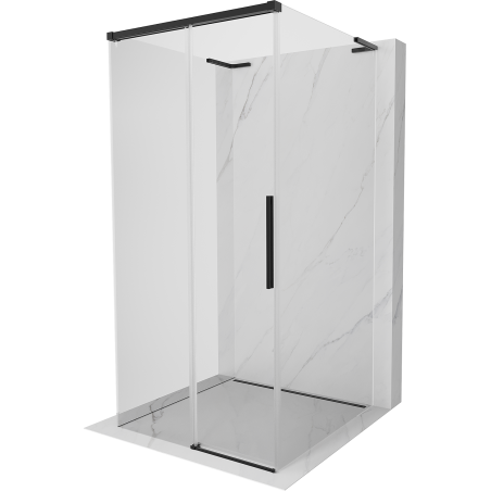 Mexen Rox-3S L kabina prysznicowa 3-ścienna rozsuwana 120 x 120 cm, transparent, czarna - 8C2L-115-120-70-00-3S
