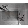 Mexen Mist-H Duo kabina prysznicowa uchylna prawa 85 x 90 cm, transparent, czarna - 8A5-085L-090P-70-00
