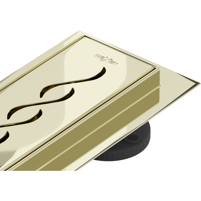 Mexen Flat 360° M18 odpływ liniowy obrotowy 50 cm, złoty - 1523050-40