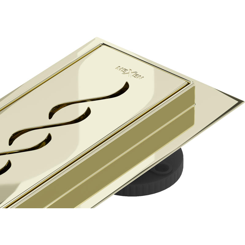 Mexen Flat 360° M18 odpływ liniowy obrotowy 80 cm, złoty - 1523080-40