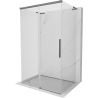 Mexen Rox-3S L kabina prysznicowa 3-ścienna rozsuwana 125 x 80 cm, transparent, gun metal - 8C2L-125-080-95-00-3S