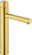 Mexen Diamond bateria umywalkowa wysoka, złota - 71510-50
