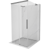 Mexen Rox-3S L kabina prysznicowa 3-ścienna rozsuwana 90 x 90 cm, transparent, gun metal - 8C2L-090-090-95-00-3S