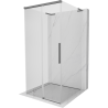 Mexen Rox-3S L kabina prysznicowa 3-ścienna rozsuwana 95 x 95 cm, transparent, gun metal - 8C2L-095-095-95-00-3S