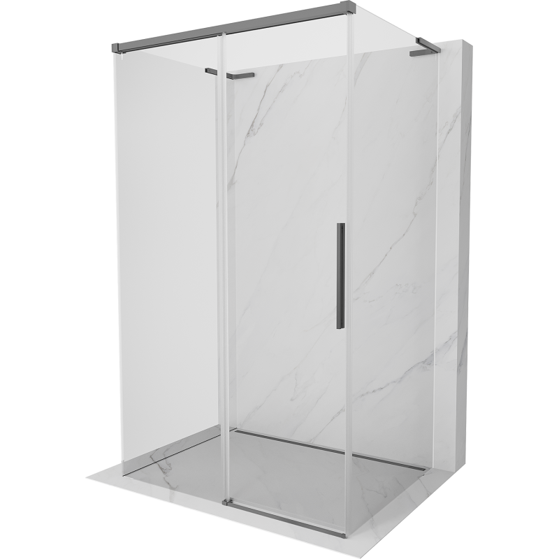 Mexen Rox-3S L kabina prysznicowa 3-ścienna rozsuwana 135 x 95 cm, transparent, gun metal - 8C2L-135-095-95-00-3S