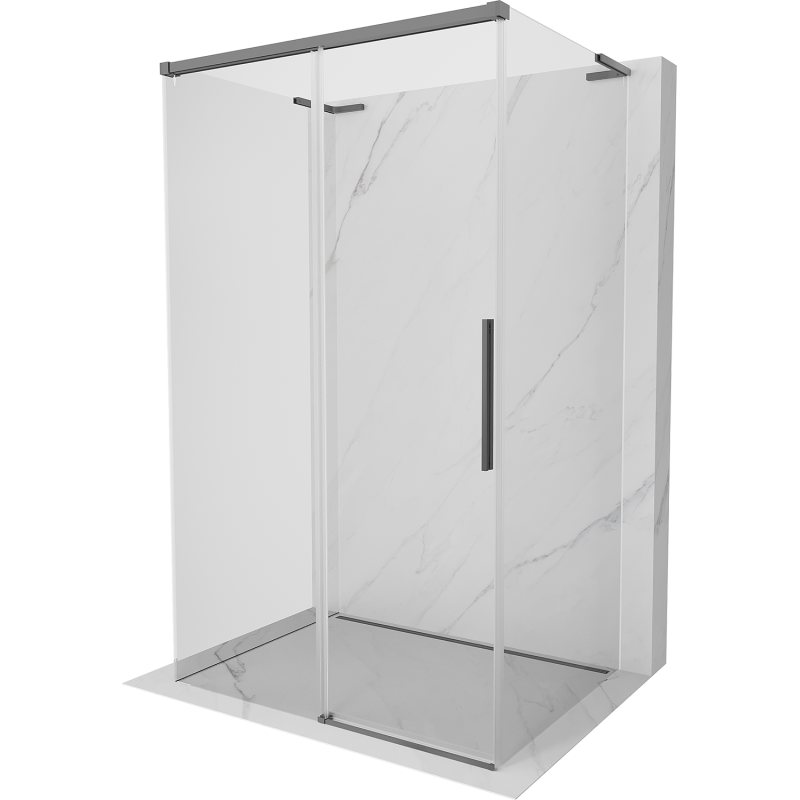 Mexen Rox-3S L kabina prysznicowa 3-ścienna rozsuwana 105 x 110 cm, transparent, gun metal - 8C2L-105-110-95-00-3S