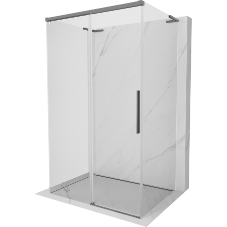 Mexen Rox-3S L kabina prysznicowa 3-ścienna rozsuwana 105 x 110 cm, transparent, gun metal - 8C2L-105-110-95-00-3S
