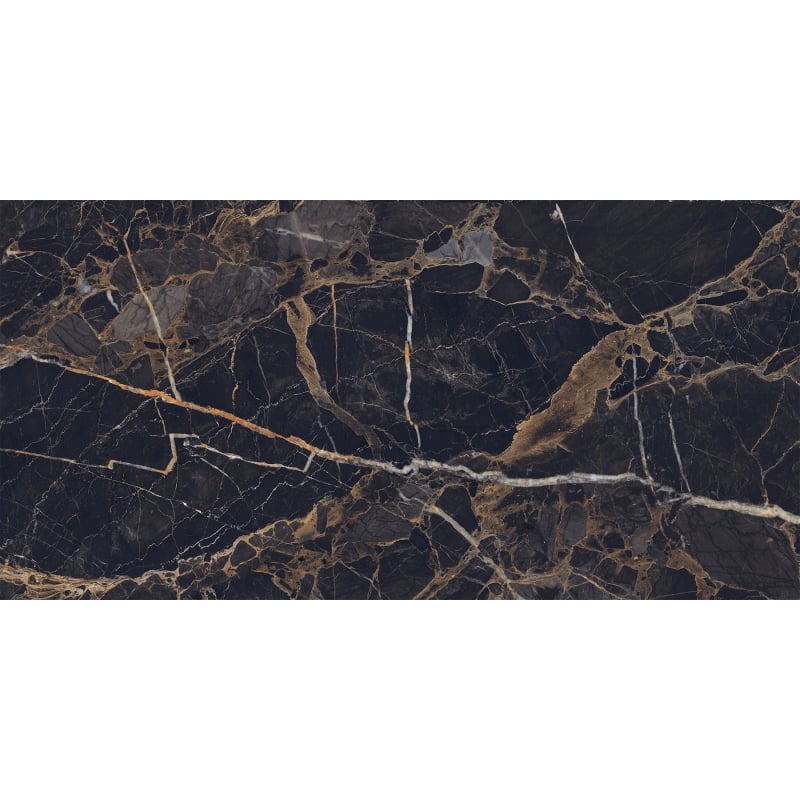 Mexen Orlo Black próbka gresu szkliwionego rekt. G1, płytka podłogowo-ścienna 120 x 60 cm, wysoki połysk - TL211-00-S