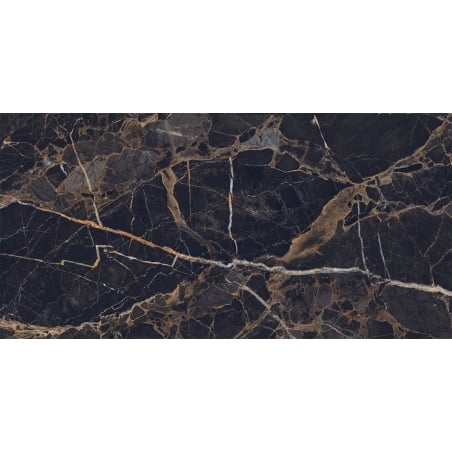 Mexen Orlo Black próbka gresu szkliwionego rekt. G1, płytka podłogowo-ścienna 120 x 60 cm, wysoki połysk - TL211-00-S