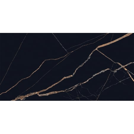 Mexen Fossil Black próbka gresu szkliwionego rekt. G1, płytka podłogowo-ścienna, wysoki połysk - TL213-00-S