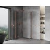 Mexen Mist-H Duo kabina prysznicowa uchylna 105 x 105 cm, transparent, miedź szczotkowana - 8A5-105L-105P-65-00