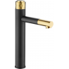 Mexen Diamond bateria umywalkowa wysoka, czarna/złota - 71510-75