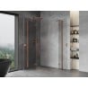 Mexen Mist-H Duo kabina prysznicowa uchylna lewa 95 x 75 cm, transparent, miedź szczotkowana - 8A5-095L-075P-65-00