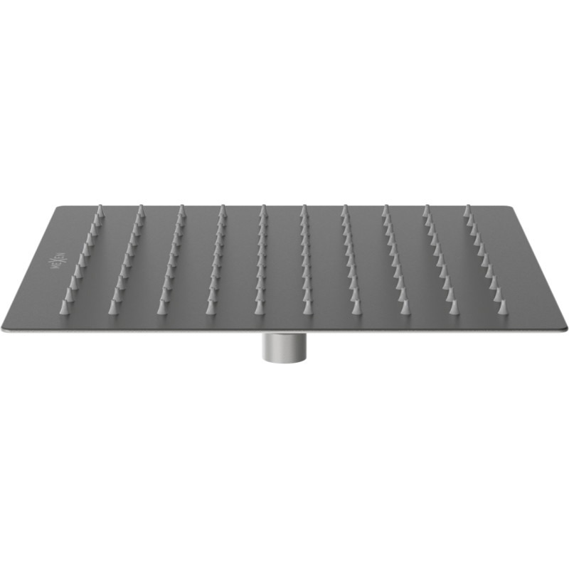 Mexen Slim deszczownica 25 x 25 cm, gun gray szczotkowany - 79125-66