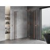 Mexen Mist-H Duo kabina prysznicowa uchylna prawa 70 x 105 cm, transparent, miedź szczotkowana - 8A5-070L-105P-65-00