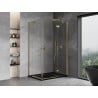 Mexen Mist-H Duo kabina prysznicowa uchylna prawa 105 x 110 cm, transparent, złota - 8A5-105L-110P-50-00