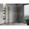 Mexen Mist-H Duo kabina prysznicowa uchylna prawa 100 x 120 cm, transparent, złota - 8A5-100L-120P-50-00