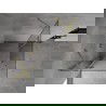 Mexen Mist-H Duo kabina prysznicowa uchylna 70 x 70 cm, transparent, złota szczotkowana - 8A5-070L-070P-55-00