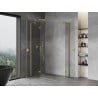 Mexen Mist-H Duo kabina prysznicowa uchylna lewa 115 x 75 cm, transparent, złota szczotkowana - 8A5-115L-075P-55-00