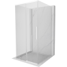 Mexen Rox-3S kabina prysznicowa 3-ścienna rozsuwana 120 x 120 cm, transparent, biała - 8C2-120-120-20-00-3S