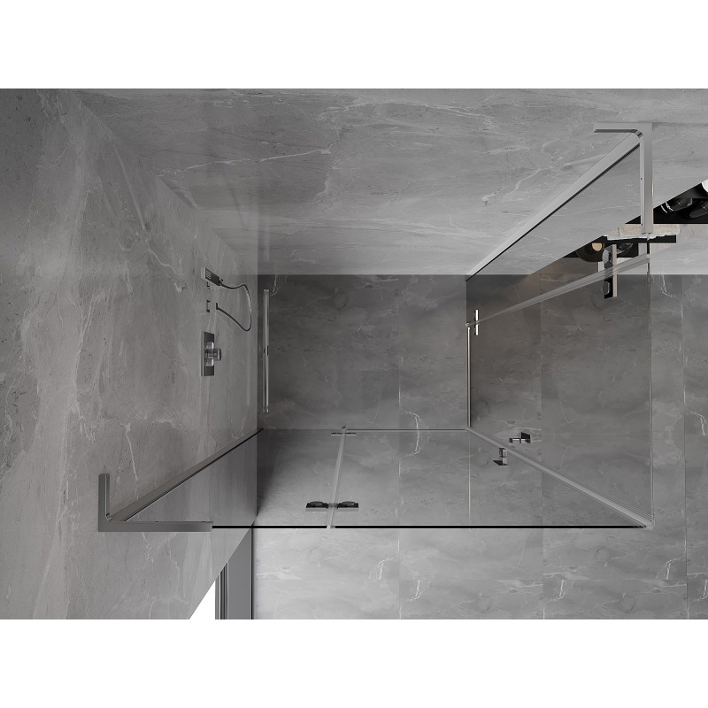 Mexen Mist-H L Duo kabina prysznicowa uchylna lewa 110 x 70 cm, transparent, chrom - 8A5L-110L-070P-01-00