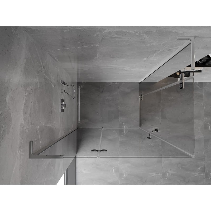 Mexen Mist-H L Duo kabina prysznicowa uchylna lewa 85 x 80 cm, transparent, chrom - 8A5L-085L-080P-01-00