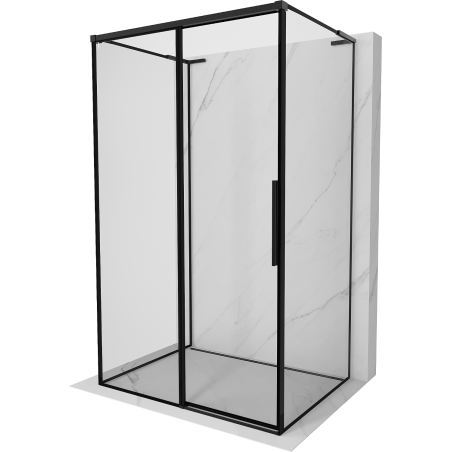 Mexen Rox-3S L kabina prysznicowa 3-ścienna rozsuwana lewa 120 x 80 cm, czarna ramka, czarna - 8C2L-120-080-70-70-3S-L