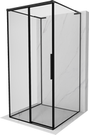 Mexen Rox-3S L kabina prysznicowa 3-ścienna rozsuwana lewa 90 x 90 cm, czarna ramka, czarna - 8C2L-090-090-70-70-3S-L