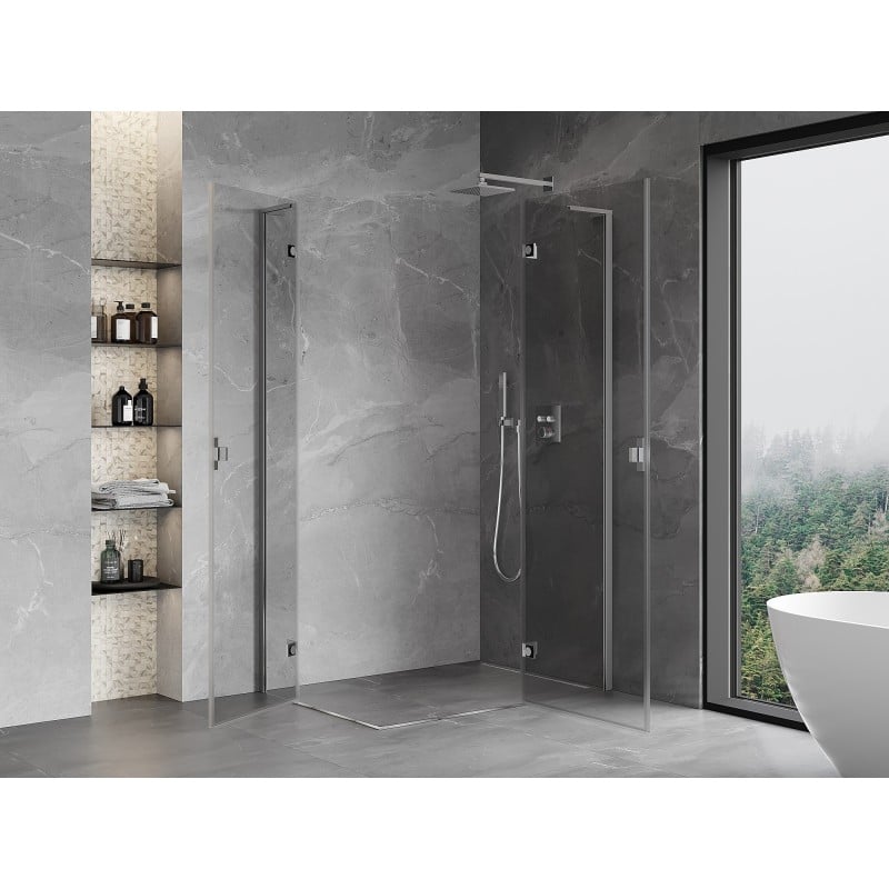 Mexen Mist-H L Duo kabina prysznicowa uchylna prawa 85 x 105 cm, transparent, chrom - 8A5L-085L-105P-01-00