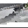 Mexen Oval Slim wanna wolnostojąca przyścienna 170 x 80 cm, biała, przelew biały - 52661708000-20