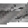 Mexen Mist-H L Duo kabina prysznicowa uchylna 70 x 70 cm, transparent, czarna - 8A5L-070L-070P-70-00