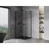Mexen Mist-H L Duo kabina prysznicowa uchylna 120 x 120 cm, transparent, czarna - 8A5L-120L-120P-70-00