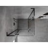 Mexen Mist-H L Duo kabina prysznicowa uchylna 100 x 100 cm, transparent, czarna - 8A5L-100L-100P-70-00