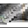 Mexen Mist-H L Duo kabina prysznicowa uchylna lewa 100 x 75 cm, transparent, czarna - 8A5L-100L-075P-70-00