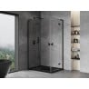 Mexen Mist-H L Duo kabina prysznicowa uchylna lewa 120 x 80 cm, transparent, czarna - 8A5L-120L-080P-70-00