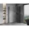 Mexen Mist-H L Duo kabina prysznicowa uchylna prawa 75 x 115 cm, transparent, czarna - 8A5L-075L-115P-70-00