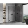 Mexen Mist-H L Duo kabina prysznicowa uchylna prawa 75 x 115 cm, transparent, czarna - 8A5L-075L-115P-70-00