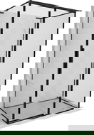 Mexen Rox-3S L kabina prysznicowa 3-ścienna rozsuwana prawa 140 x 90 cm, czarna ramka, czarna - 8C2L-140-090-70-70-3S-P
