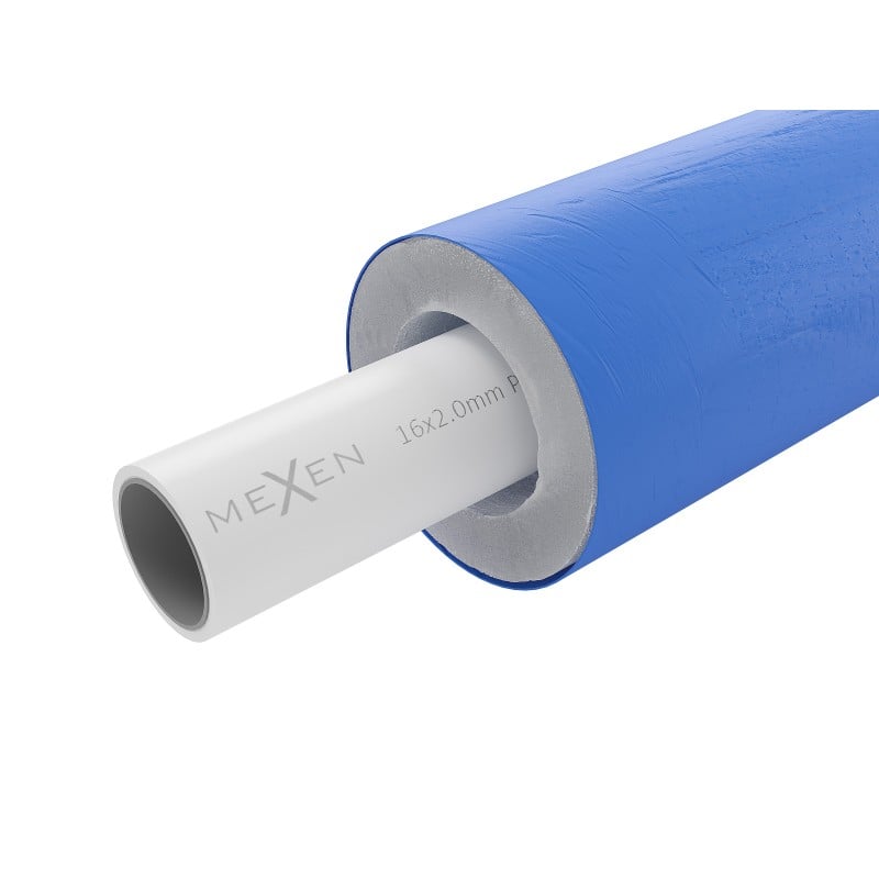 Mexen AL-O rura PE-Xb/AL/PE-Xb 16 x 2 mm w otulinie niebieskiej, 100 mb - W97105-121600-100