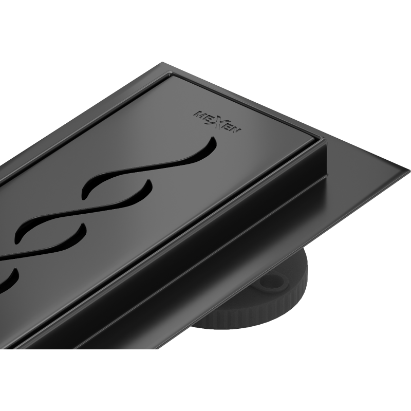 Mexen Flat 360° M18 odpływ liniowy obrotowy 60 cm, czarny - 1723060-40