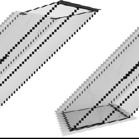 Mexen Rox-3S L kabina prysznicowa 3-ścienna rozsuwana prawa 95 x 95 cm, czarna ramka, czarna - 8C2L-095-095-70-70-3S-P