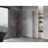 Mexen Mist-H L Duo kabina prysznicowa uchylna lewa 110 x 85 cm, transparent, miedź szczotkowana - 8A5L-110L-085P-65-00