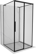 Mexen Rox-3S L kabina prysznicowa 3-ścienna rozsuwana prawa 120 x 120 cm, czarna ramka, czarna - 8C2L-120-120-70-70-3S-P