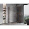 Mexen Mist-H L Duo kabina prysznicowa uchylna prawa 85 x 95 cm, transparent, miedź szczotkowana - 8A5L-085L-095P-65-00