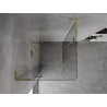 Mexen Mist-H L Duo kabina prysznicowa uchylna 70 x 70 cm, transparent, złota - 8A5L-070L-070P-50-00
