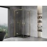 Mexen Mist-H L Duo kabina prysznicowa uchylna 70 x 70 cm, transparent, złota - 8A5L-070L-070P-50-00