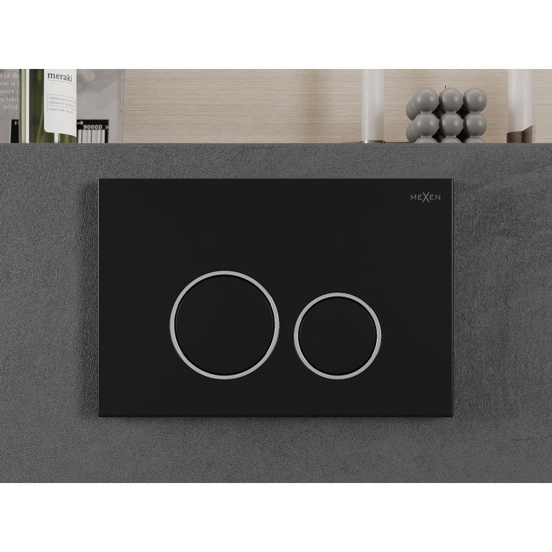 Mexen Fenix 05 przycisk spłukujący, czarny matowy - 600503