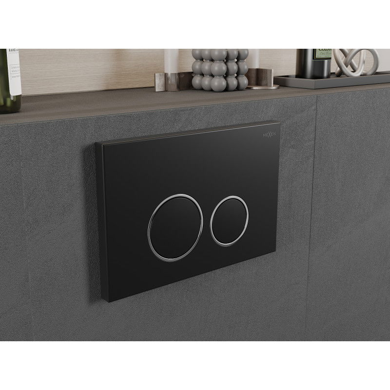 Mexen Fenix 05 przycisk spłukujący, czarny matowy - 600503