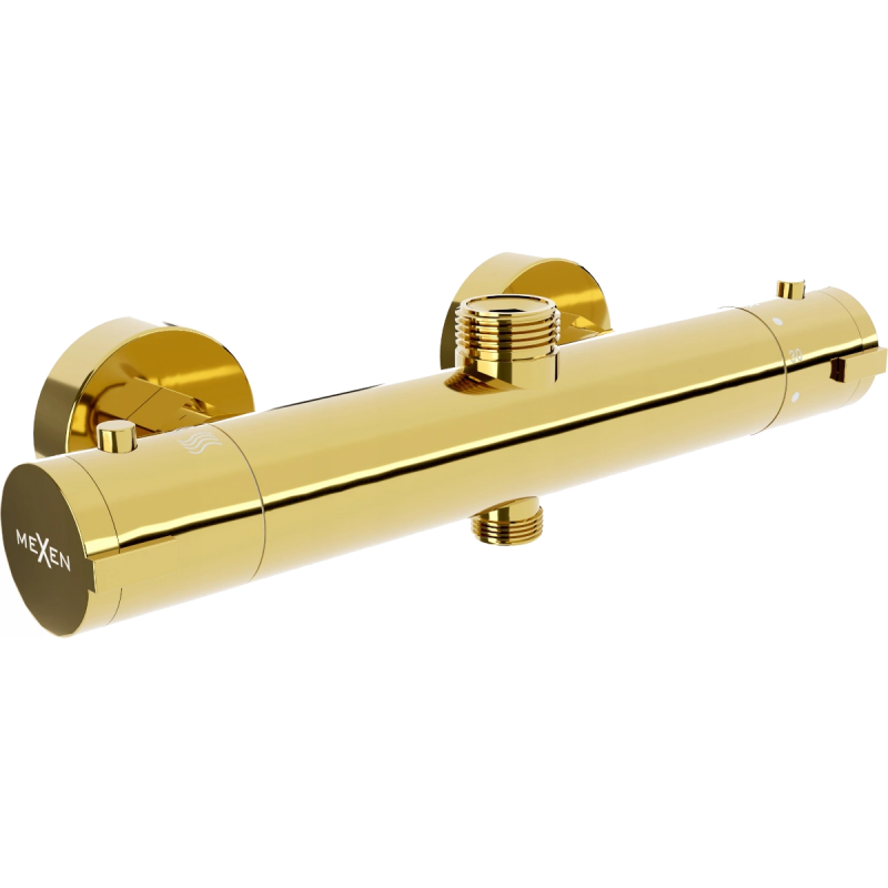 Mexen Kai termostatyczna bateria prysznicowa, złota - 77150-50