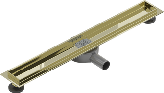 Mexen Flat 360° korpus do odpływu liniowego obrotowy 60 cm, złoty - 1540060